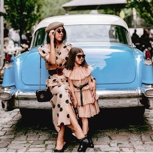 GORGEOUS WHO WHAT WEAR Polka Dot Top & Skirt Set